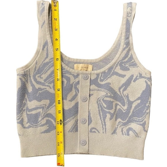 L.A. Hearts Pac Sun- Kiara Swirl button down sweater vest tank-Small - Picture 7 of 9